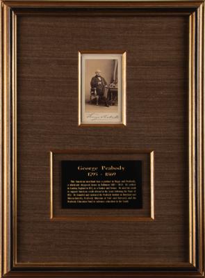 Lot #411 George Peabody Signed Photograph - Image 2