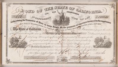 Lot #286 California: Bond for War Indebtedness, Funding 