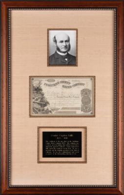 Lot #387 Darius Ogden Mills Document Signed - Image 1