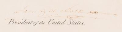 Lot #162 James K. Polk Document Signed as President - Rare Certificate of Merit for Service in the Mexican–American War - Image 3