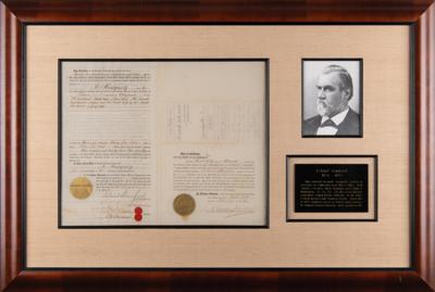 Lot #436 Leland Stanford Document Signed - Image 1