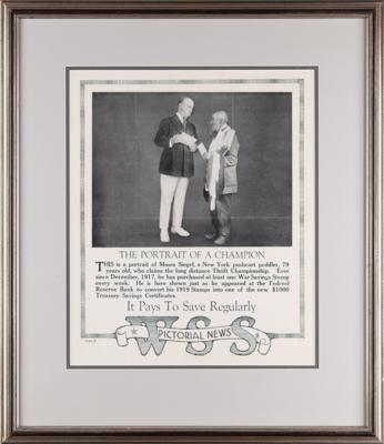 Lot #467 War Savings Stamps: Moses Siegel Pictorial News Poster - Image 2