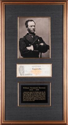 Lot #498 William T. Sherman Signed Check - Image 1