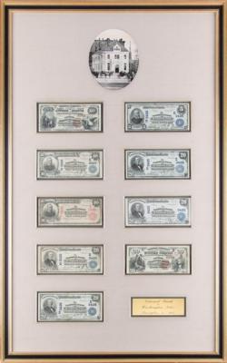 Lot #400 National Bank of Washington (9) National Currency Banknotes - Image 1