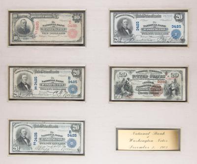 Lot #400 National Bank of Washington (9) National Currency Banknotes - Image 3