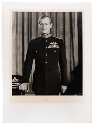 Lot #239 Queen Elizabeth II and Prince Philip (2) Oversized Signed Photographs - Image 5