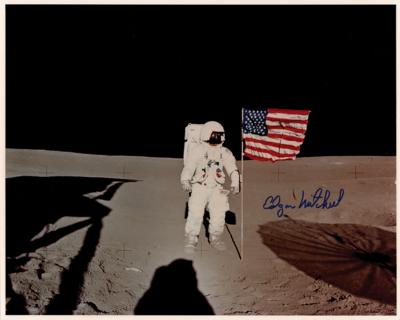 Lot #544 Edgar Mitchell Signed Oversized Photograph - Image 1