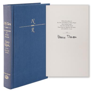 Lot #163 Nancy Reagan Signed Book - My Turn (Ltd. Ed.) - Image 1