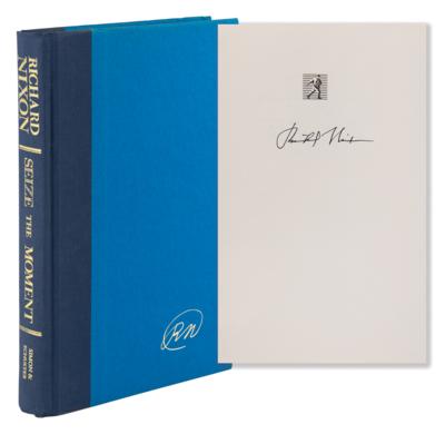 Lot #149 Richard Nixon Signed Book - Seize the Moment - Image 1