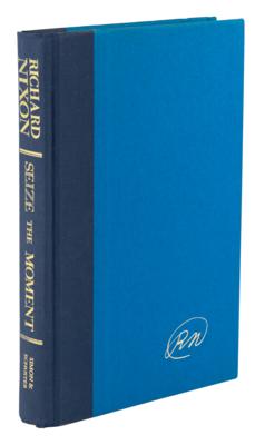 Lot #149 Richard Nixon Signed Book - Seize the Moment - Image 3