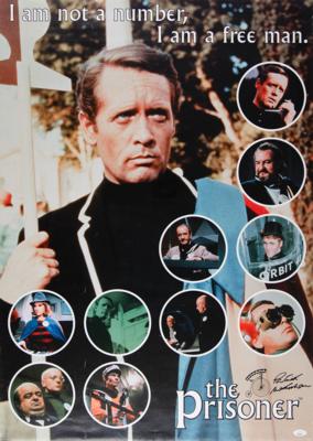 Lot #771 Patrick McGoohan Signed Poster - Image 1