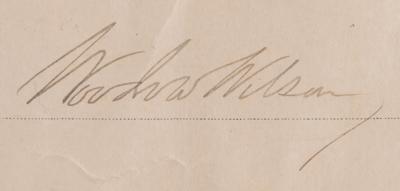 Lot #203 Woodrow Wilson Document Signed as President - Image 2