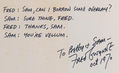 Lot #754 Fred Gwynne Signed Book - God's First World - Image 2