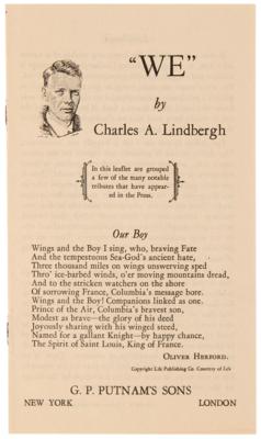 Lot #505 Charles Lindbergh Signed Limited Edition Book - 'WE' - Image 8