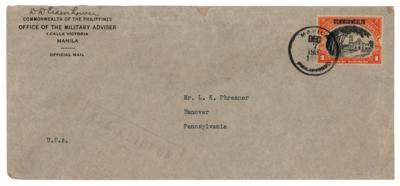 Lot #34 Dwight D. Eisenhower Typed Letter Signed from the Philippines: 