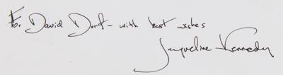 Lot #35 Jacqueline Kennedy Signed Photograph - Image 2