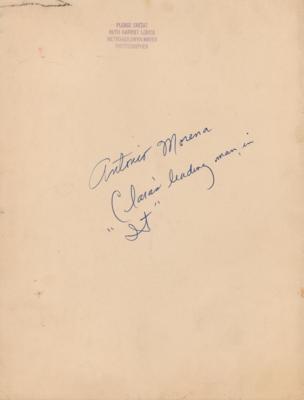 Lot #732 Clara Bow Signed Photograph of Antonio Moreno - Image 2