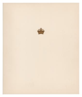 Lot #314 Elizabeth, Queen Mother Signed Christmas Card (1967) - Image 2