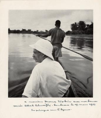 Lot #429 Albert Schweitzer Signed Photograph