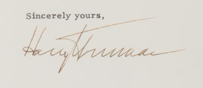Lot #194 Harry S. Truman Typed Letter Signed - Image 3