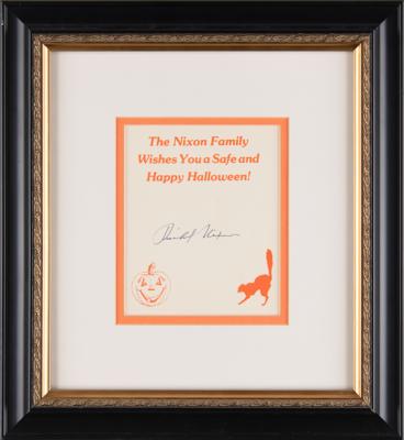 Lot #152 Richard Nixon Signed Halloween Card - Image 3