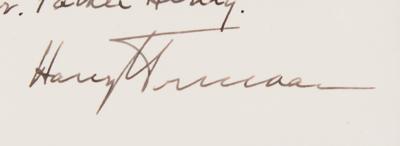 Lot #188 Harry S. Truman Signed Photograph - Image 2