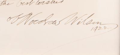 Lot #202 Woodrow Wilson Signed Photograph - Image 2