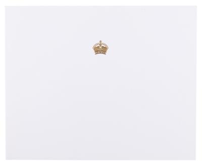 Lot #315 Elizabeth, Queen Mother Signed Christmas Card (1990) - Image 2