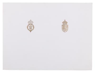 Lot #237 Princess Diana and King Charles III Signed Christmas Card (1989) - Image 2