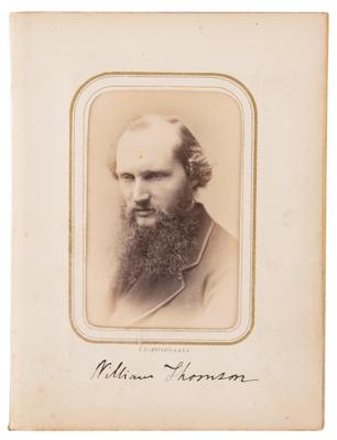 Lot #453 William Thomson, 1st Baron Kelvin Signed