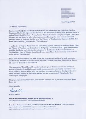 Lot #756 Harry Potter Cast-Signed Book with Radcliffe, Watson, and Grint - Image 6