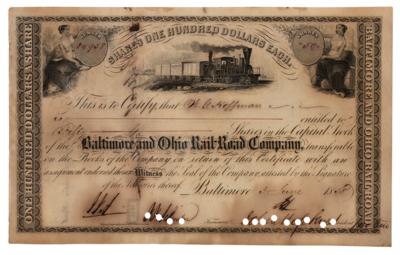 Lot #350 Johns Hopkins Document Signed - Image 1