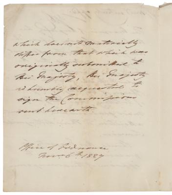 Lot #363 King George IV Autograph Endorsement Signed - Image 2