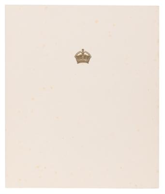 Lot #316 Elizabeth, Queen Mother Signed Christmas Card (1955) - Image 2