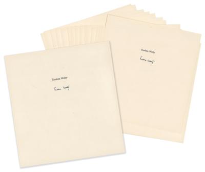 Lot #615 Eudora Welty (20) Signed Unused Book Pages - Image 2