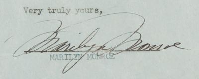 Lot #717 Marilyn Monroe Early Signed Document, Rerouting Payments from 20th Century-Fox - Image 2