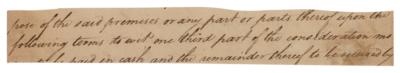 Lot #472 James Wilson Partial Autograph Document Signed - Image 2