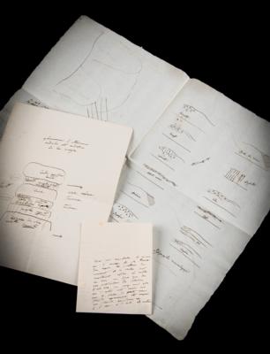 Lot #259 Alexander von Humboldt Autograph Letter Signed with Geological Sketches - Image 1