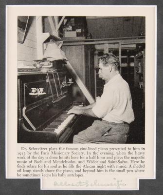 Lot #430 Albert Schweitzer Signed Photograph - Image 1