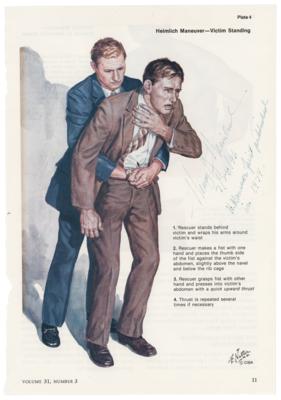 Lot #339 Henry Heimlich Signed Photograph