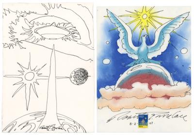 Lot #543 Robert McCall (2) Original Space Sketches