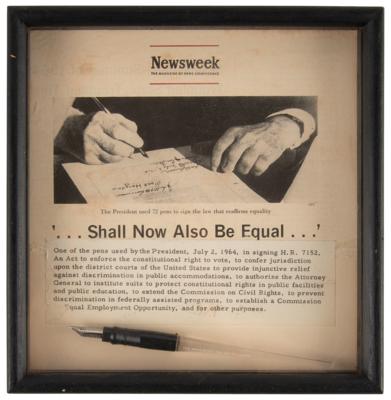 Lot #54 Lyndon B. Johnson Civil Rights Act Signing Pen - Presented to an Influential Illinois Congressman - Image 4