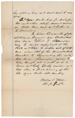 Lot #142 Abraham Lincoln: William H. Herndon Autograph Document Signed - Image 4