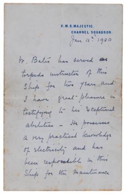 Lot #267 Robert Falcon Scott Autograph Letter Signed - Image 1