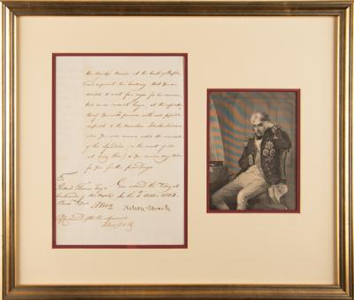 Lot #482 Horatio Nelson Letter Signed Onboard the HMS Victory, Sending Secret Dispatches to Naples: 