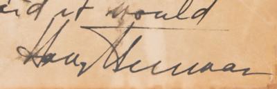 Lot #32 Harry S. Truman Signed Print as President with Abraham Lincoln Quote: 