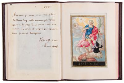 Lot #235 Marie Antoinette and Sisters Signed Hand-Painted Devotional Miniature Book - Image 8