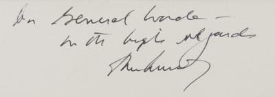 Lot #48 President John F. Kennedy Signed Photograph and Presidential Seal Flag Presented to the Commander of the Marine Corps Recruit Depot - Image 3