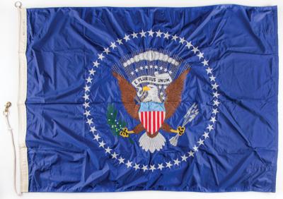 Lot #48 President John F. Kennedy Signed Photograph and Presidential Seal Flag Presented to the Commander of the Marine Corps Recruit Depot - Image 4