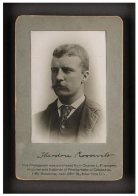Lot #182 Theodore Roosevelt Signed Photograph - Image 1